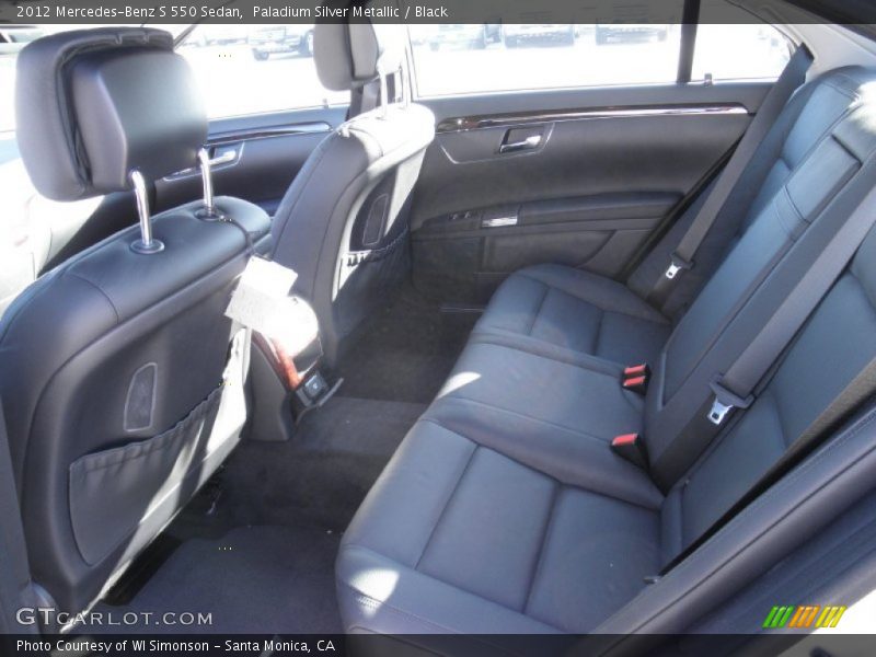 Paladium Silver Metallic / Black 2012 Mercedes-Benz S 550 Sedan