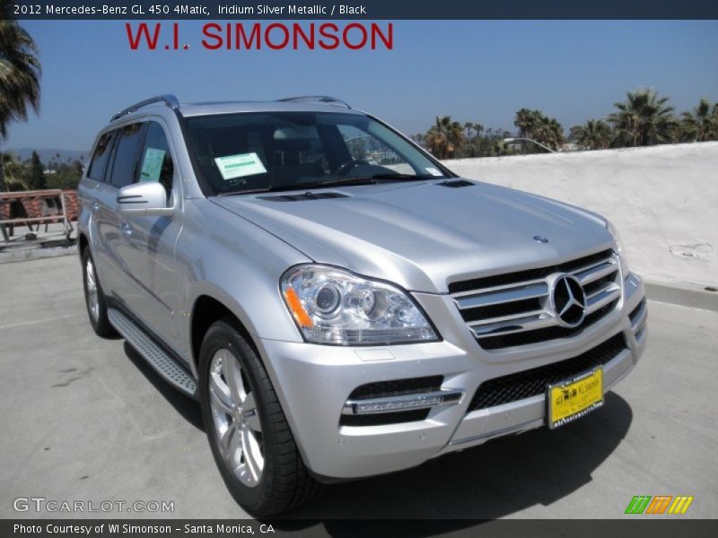Iridium Silver Metallic / Black 2012 Mercedes-Benz GL 450 4Matic
