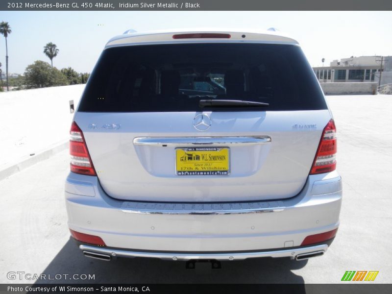 Iridium Silver Metallic / Black 2012 Mercedes-Benz GL 450 4Matic