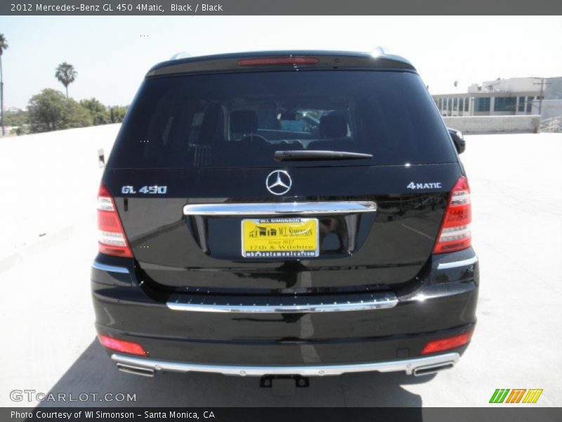 Black / Black 2012 Mercedes-Benz GL 450 4Matic