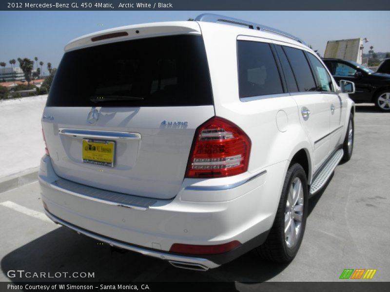 Arctic White / Black 2012 Mercedes-Benz GL 450 4Matic