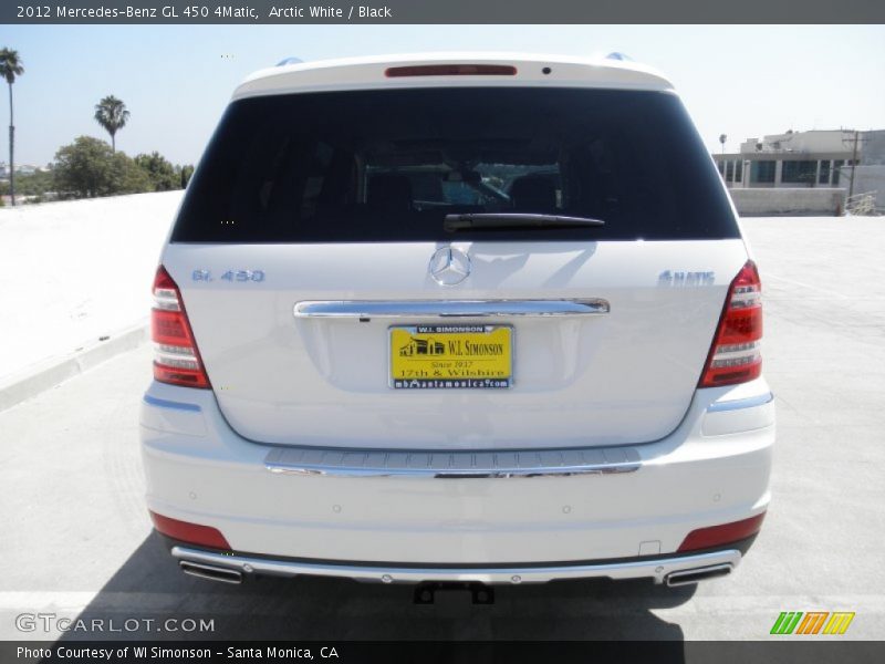 Arctic White / Black 2012 Mercedes-Benz GL 450 4Matic