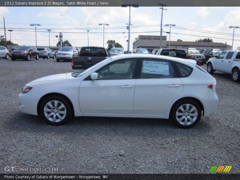 Satin White Pearl / Ivory 2011 Subaru Impreza 2.5i Wagon