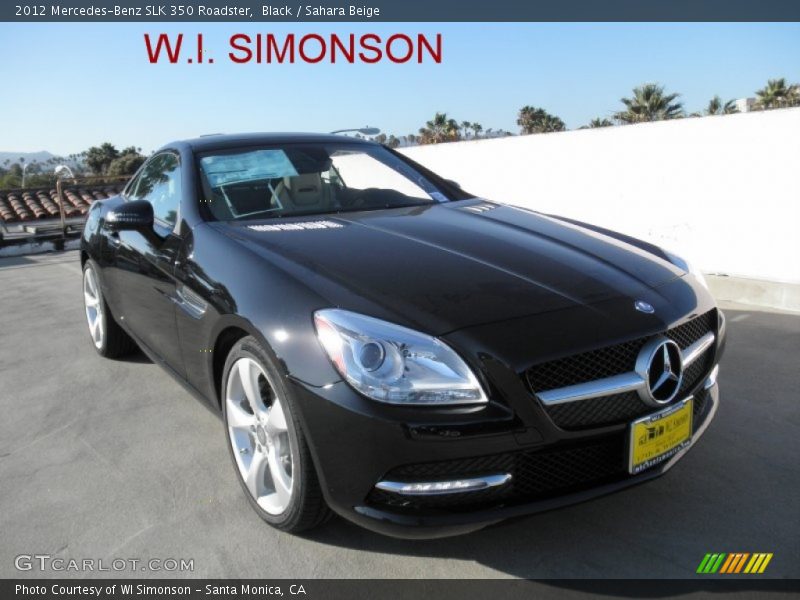 Black / Sahara Beige 2012 Mercedes-Benz SLK 350 Roadster