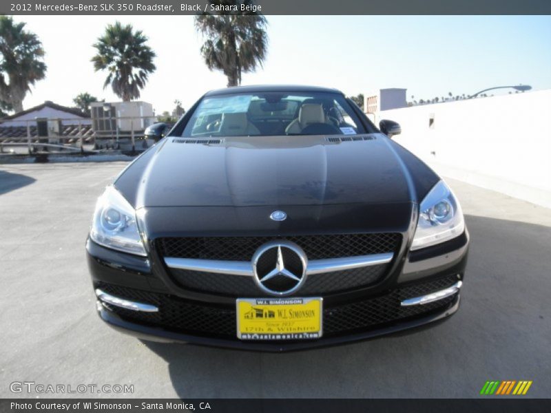 Black / Sahara Beige 2012 Mercedes-Benz SLK 350 Roadster
