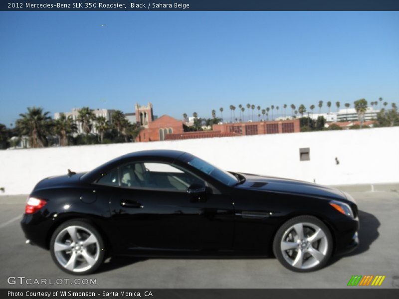 Black / Sahara Beige 2012 Mercedes-Benz SLK 350 Roadster