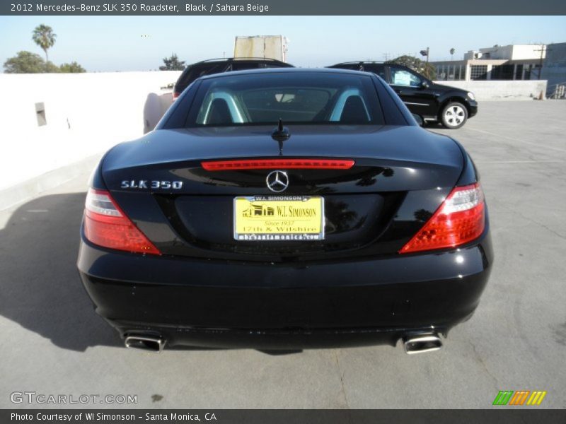 Black / Sahara Beige 2012 Mercedes-Benz SLK 350 Roadster