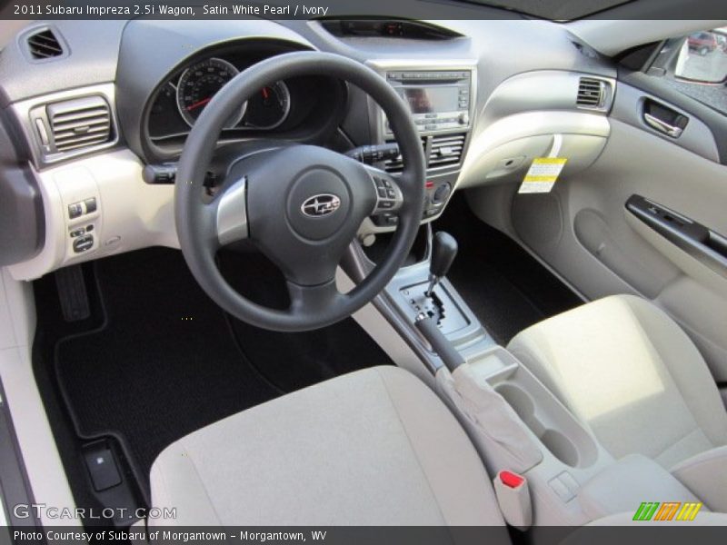 Satin White Pearl / Ivory 2011 Subaru Impreza 2.5i Wagon