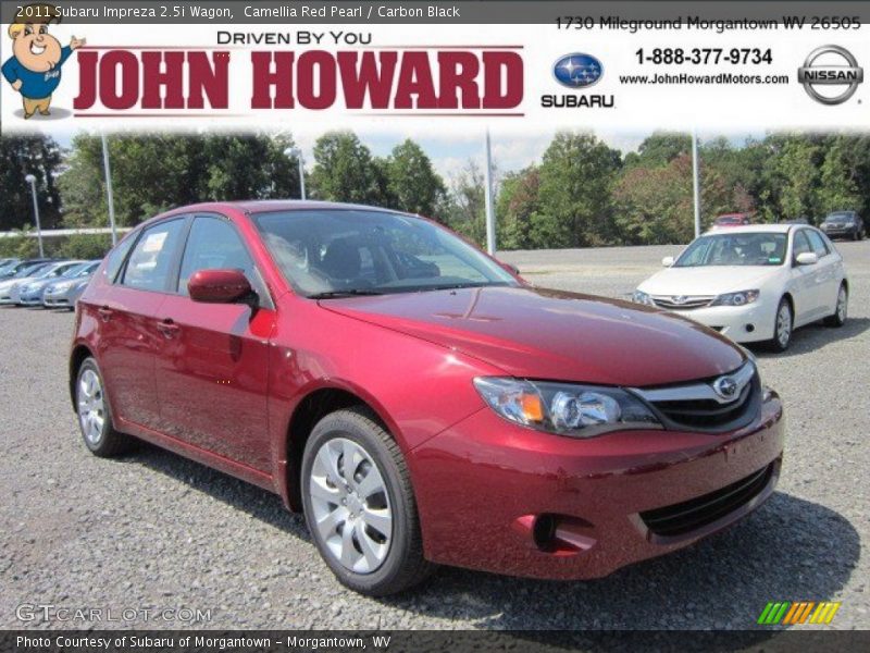Camellia Red Pearl / Carbon Black 2011 Subaru Impreza 2.5i Wagon