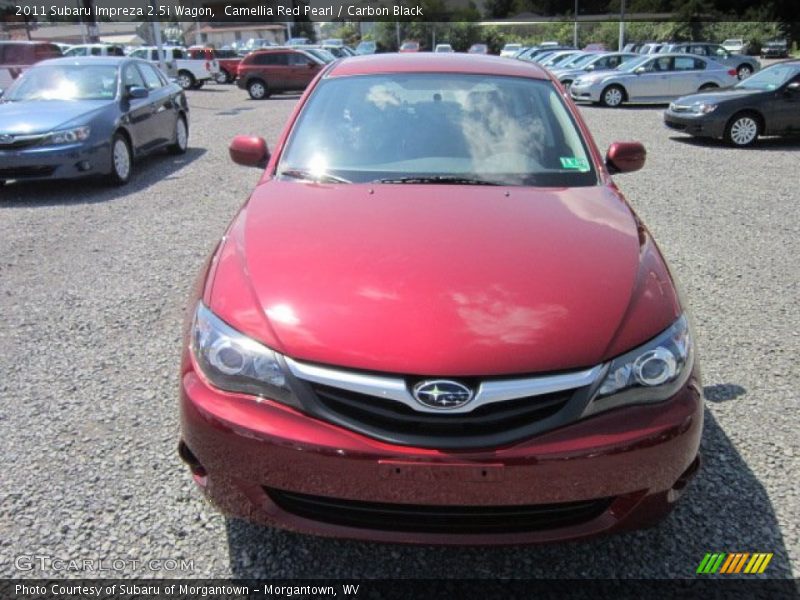 Camellia Red Pearl / Carbon Black 2011 Subaru Impreza 2.5i Wagon