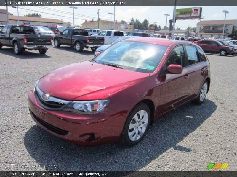 Camellia Red Pearl / Carbon Black 2011 Subaru Impreza 2.5i Wagon