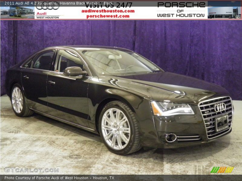 Havanna Black Metallic / Black 2011 Audi A8 4.2 FSI quattro