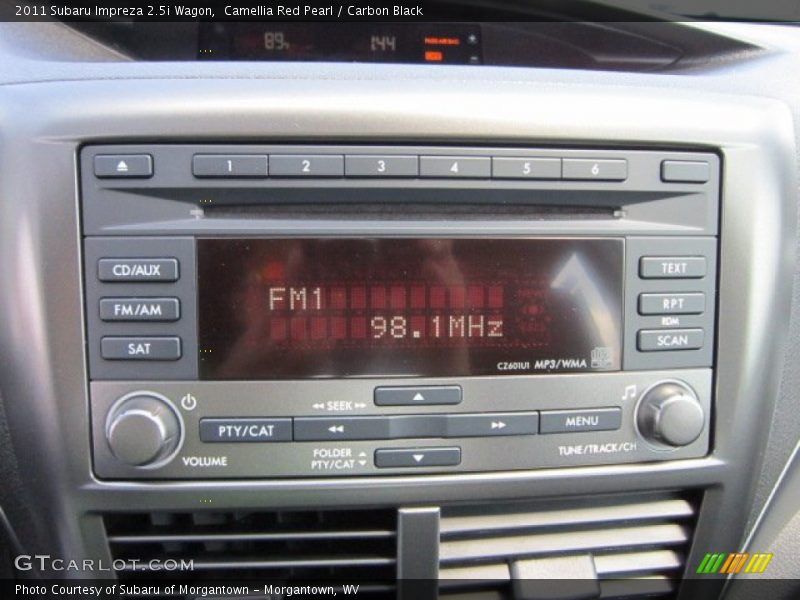 Audio System of 2011 Impreza 2.5i Wagon