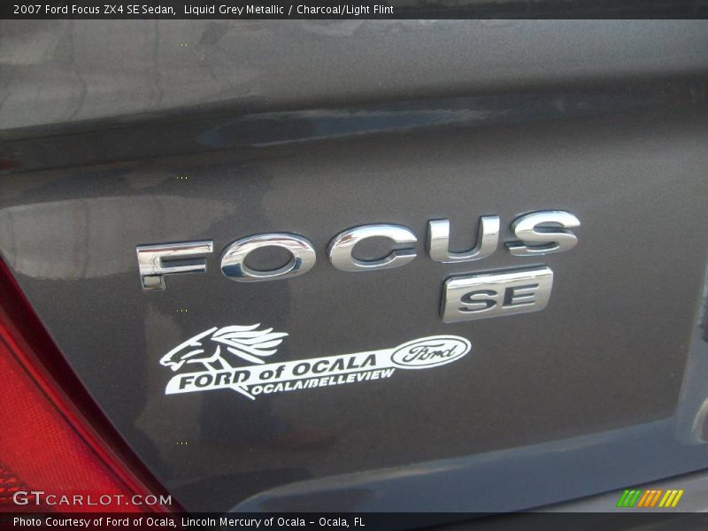 Liquid Grey Metallic / Charcoal/Light Flint 2007 Ford Focus ZX4 SE Sedan