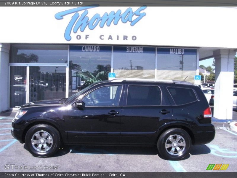 Ebony Black / Black 2009 Kia Borrego LX V6