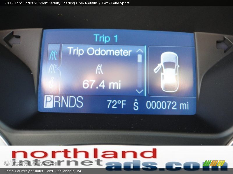 Sterling Grey Metallic / Two-Tone Sport 2012 Ford Focus SE Sport Sedan