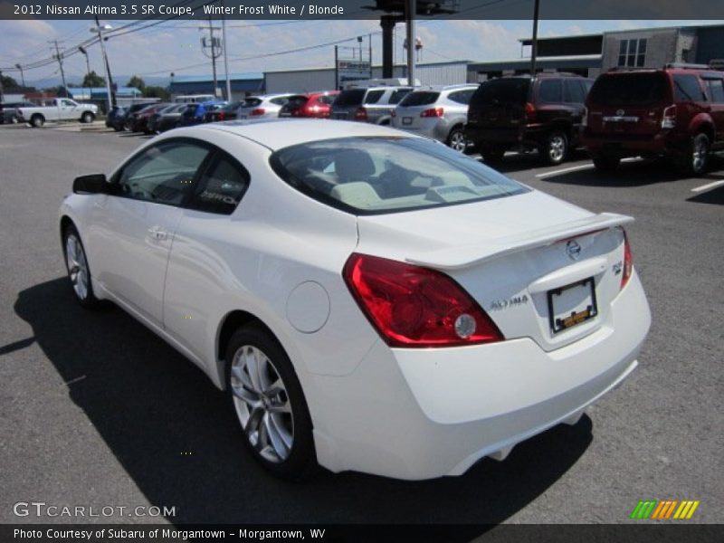 Winter Frost White / Blonde 2012 Nissan Altima 3.5 SR Coupe