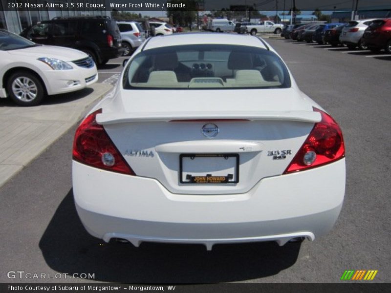 Winter Frost White / Blonde 2012 Nissan Altima 3.5 SR Coupe