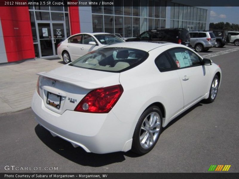 Winter Frost White / Blonde 2012 Nissan Altima 3.5 SR Coupe