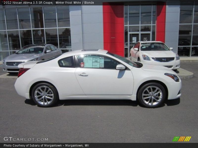 Winter Frost White / Blonde 2012 Nissan Altima 3.5 SR Coupe