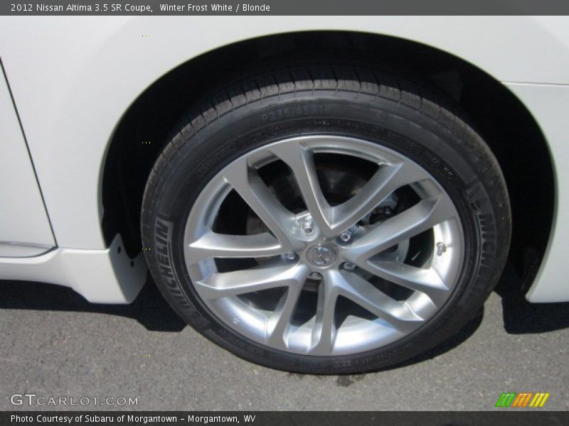 Winter Frost White / Blonde 2012 Nissan Altima 3.5 SR Coupe