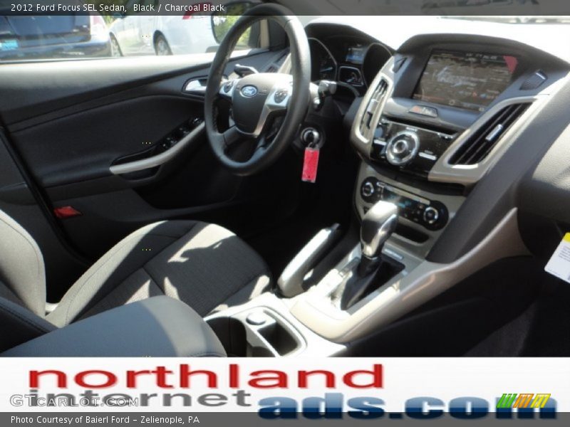 Black / Charcoal Black 2012 Ford Focus SEL Sedan