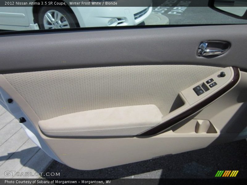 Winter Frost White / Blonde 2012 Nissan Altima 3.5 SR Coupe