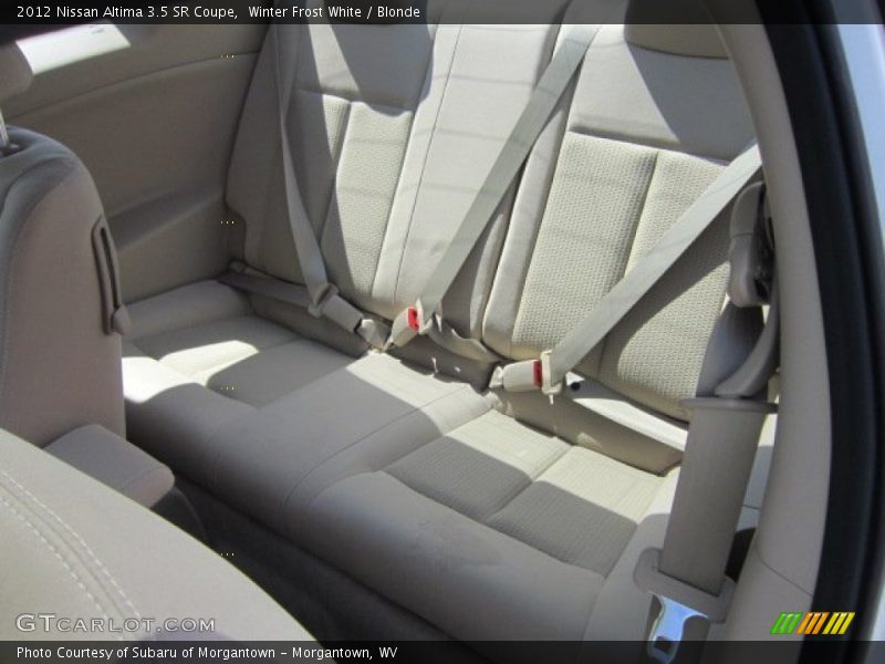 Winter Frost White / Blonde 2012 Nissan Altima 3.5 SR Coupe