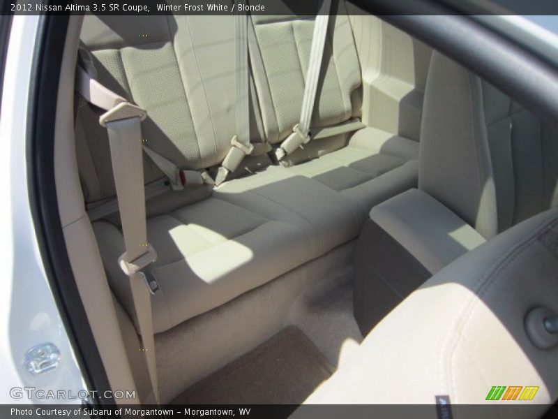 Winter Frost White / Blonde 2012 Nissan Altima 3.5 SR Coupe