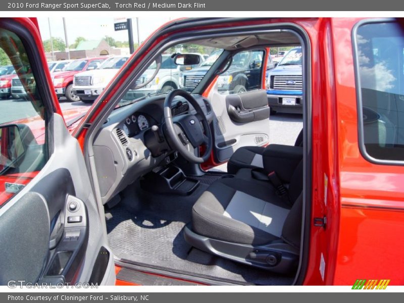 Torch Red / Medium Dark Flint 2010 Ford Ranger Sport SuperCab