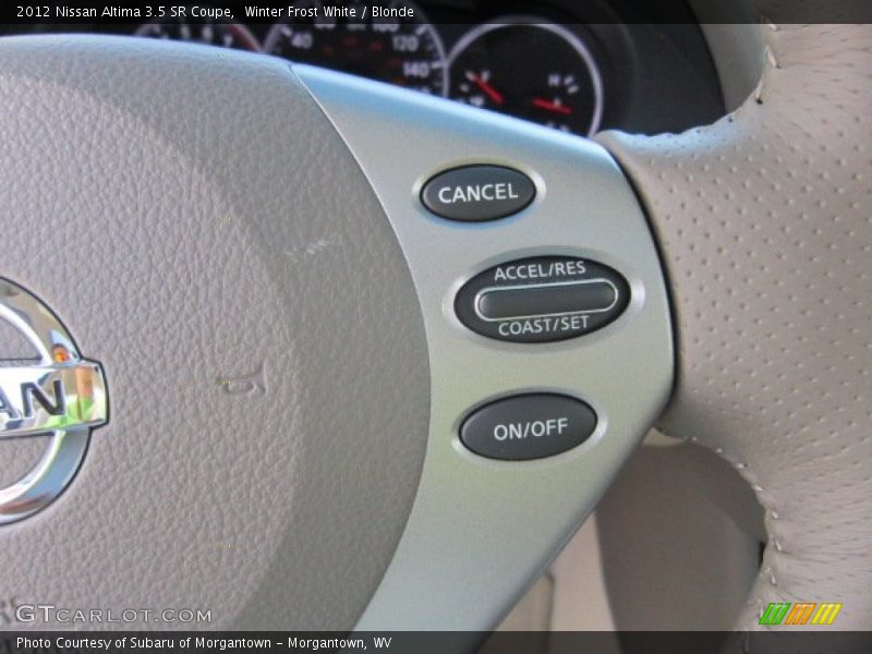 Winter Frost White / Blonde 2012 Nissan Altima 3.5 SR Coupe