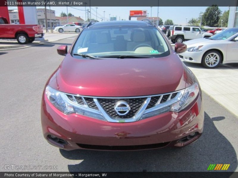 Merlot / Beige 2011 Nissan Murano SV AWD