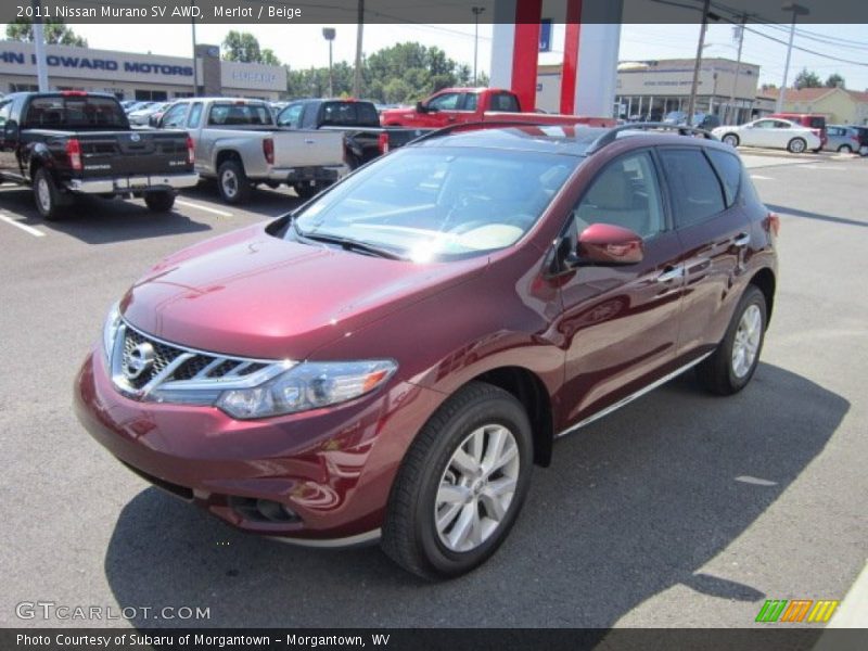 Merlot / Beige 2011 Nissan Murano SV AWD