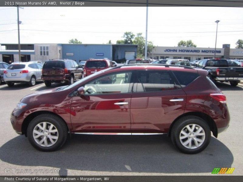Merlot / Beige 2011 Nissan Murano SV AWD