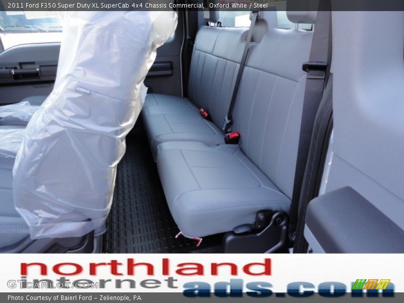 Oxford White / Steel 2011 Ford F350 Super Duty XL SuperCab 4x4 Chassis Commercial