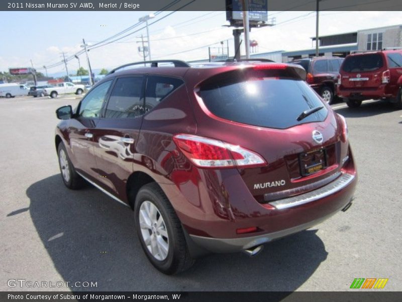 Merlot / Beige 2011 Nissan Murano SV AWD
