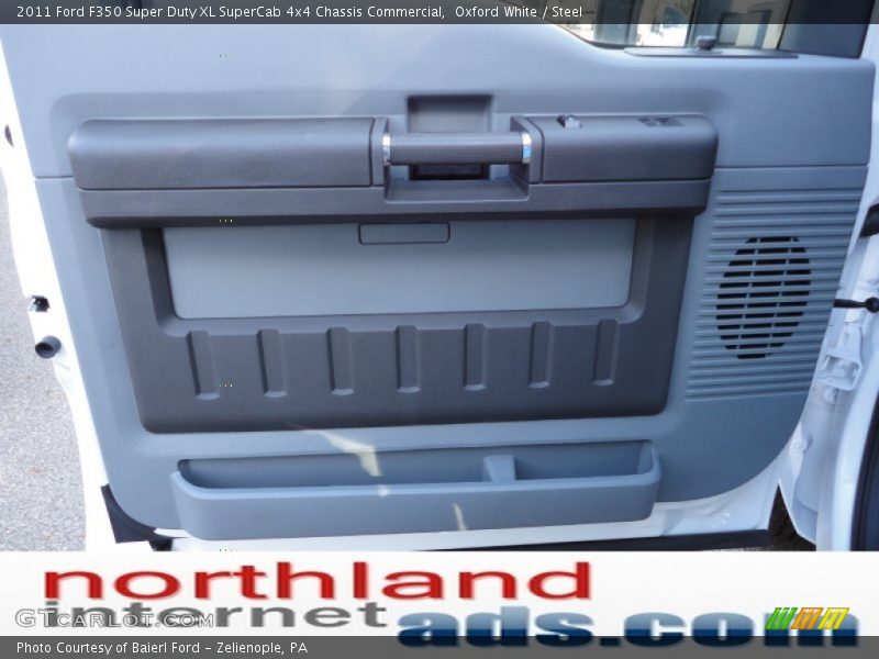 Oxford White / Steel 2011 Ford F350 Super Duty XL SuperCab 4x4 Chassis Commercial