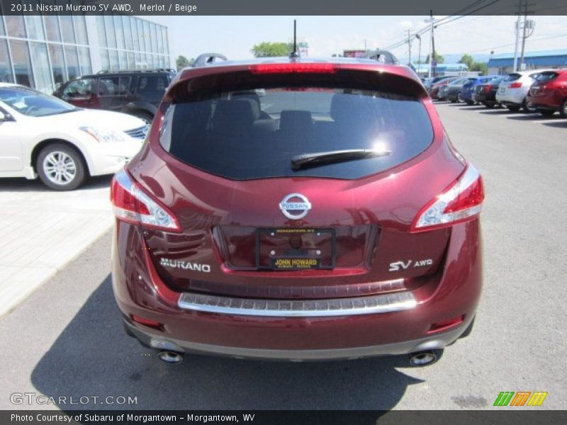 Merlot / Beige 2011 Nissan Murano SV AWD