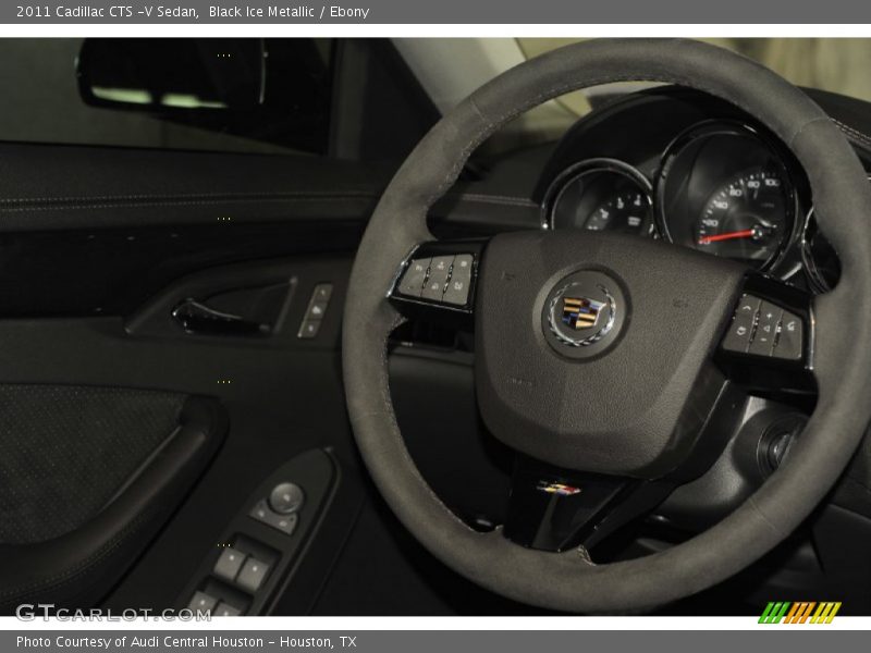 Black Ice Metallic / Ebony 2011 Cadillac CTS -V Sedan