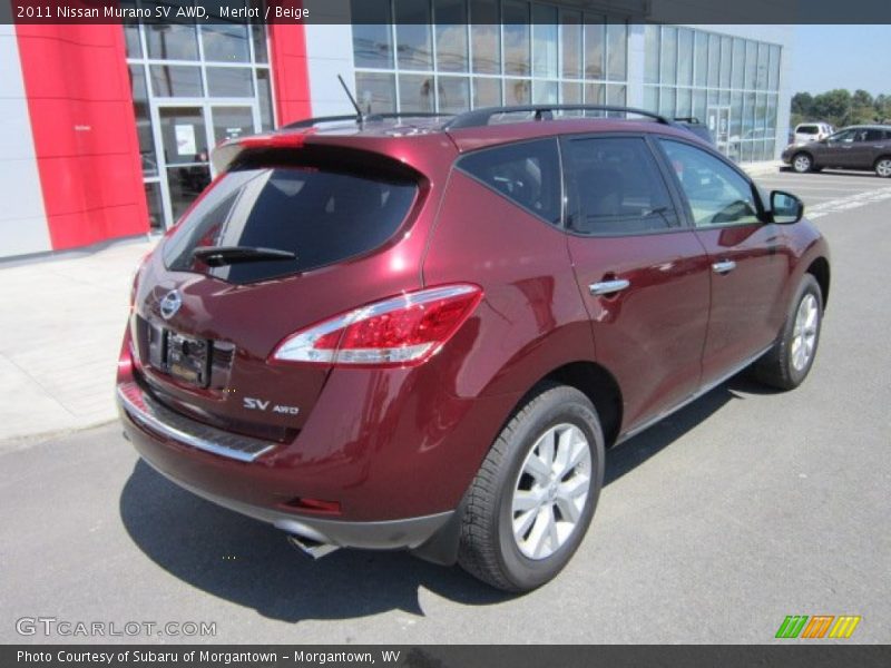 Merlot / Beige 2011 Nissan Murano SV AWD