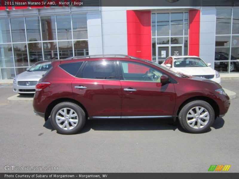 Merlot / Beige 2011 Nissan Murano SV AWD
