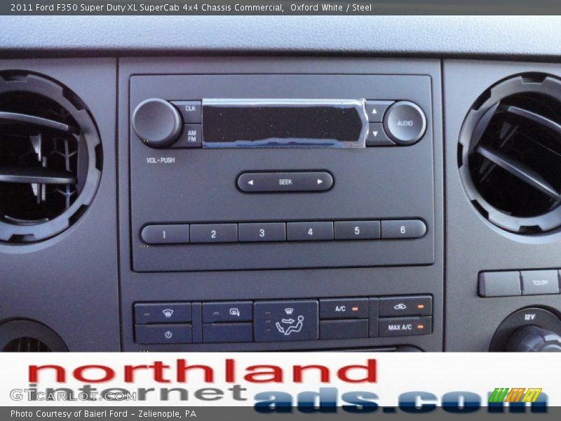 Oxford White / Steel 2011 Ford F350 Super Duty XL SuperCab 4x4 Chassis Commercial