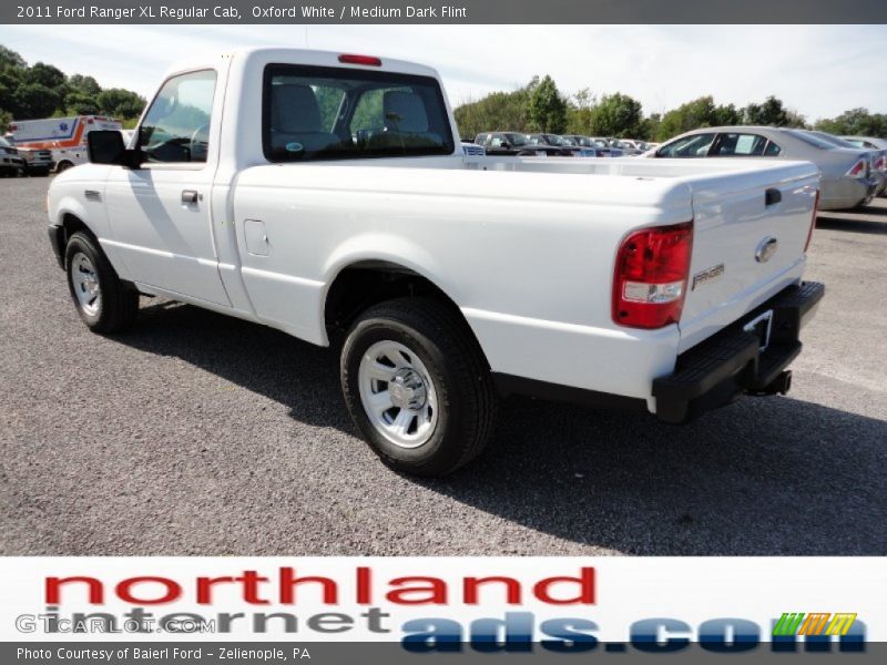 Oxford White / Medium Dark Flint 2011 Ford Ranger XL Regular Cab