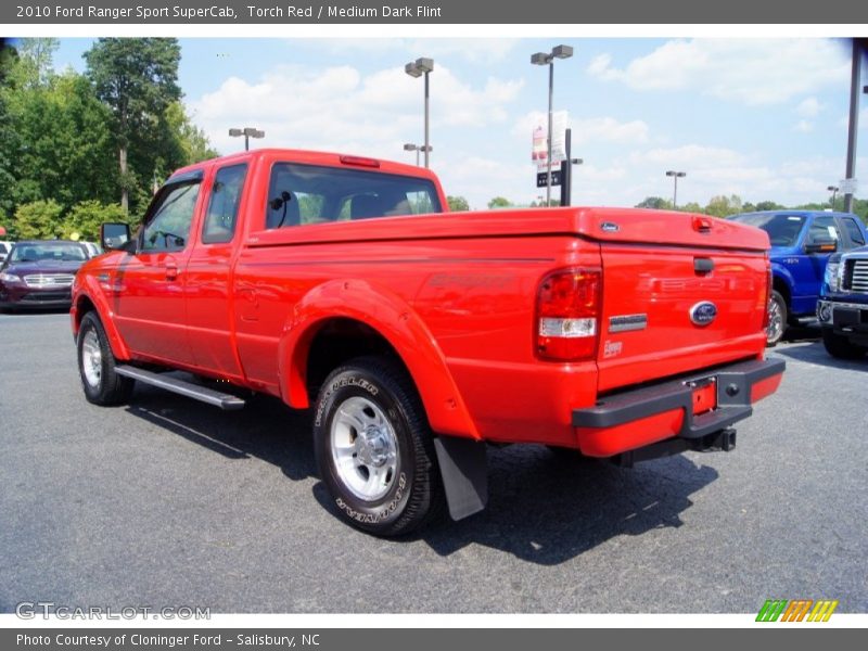 Torch Red / Medium Dark Flint 2010 Ford Ranger Sport SuperCab