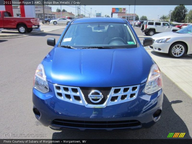 Indigo Blue Metallic / Gray 2011 Nissan Rogue S AWD