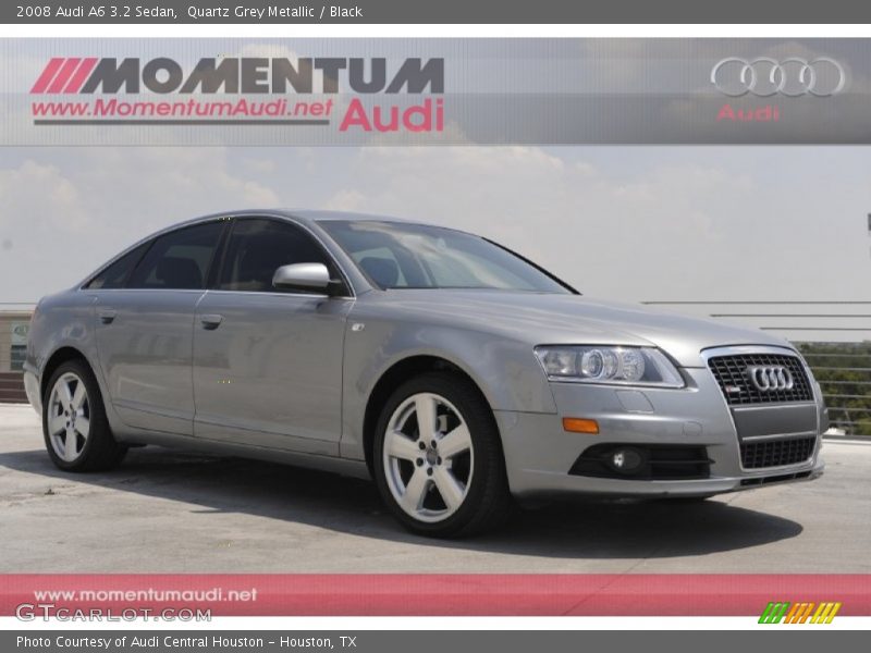 Quartz Grey Metallic / Black 2008 Audi A6 3.2 Sedan