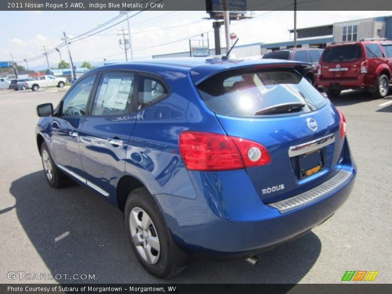 Indigo Blue Metallic / Gray 2011 Nissan Rogue S AWD