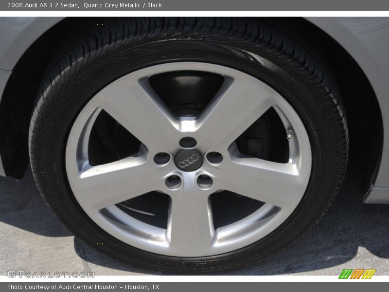 Quartz Grey Metallic / Black 2008 Audi A6 3.2 Sedan