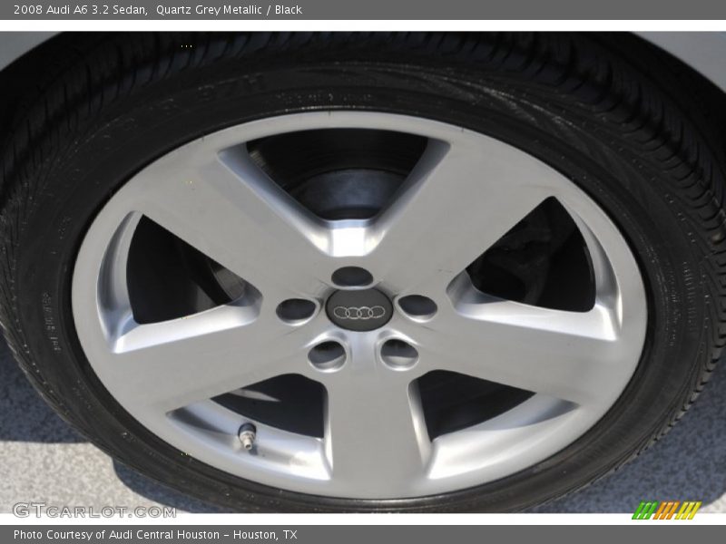 Quartz Grey Metallic / Black 2008 Audi A6 3.2 Sedan