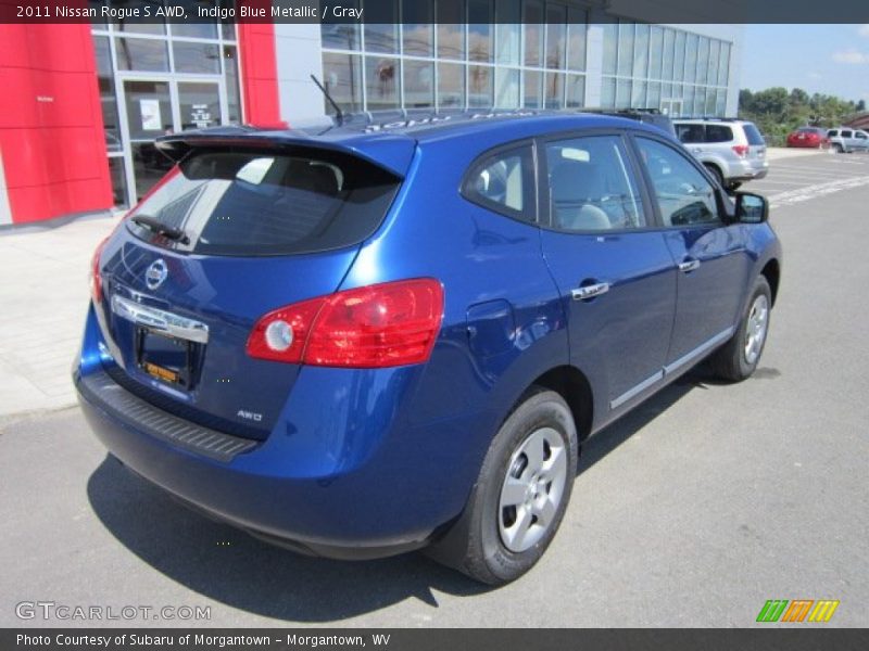 Indigo Blue Metallic / Gray 2011 Nissan Rogue S AWD